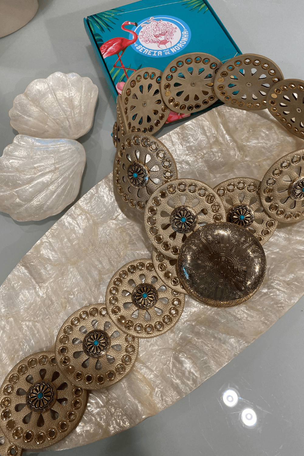 CINTO BOHO DOURADO